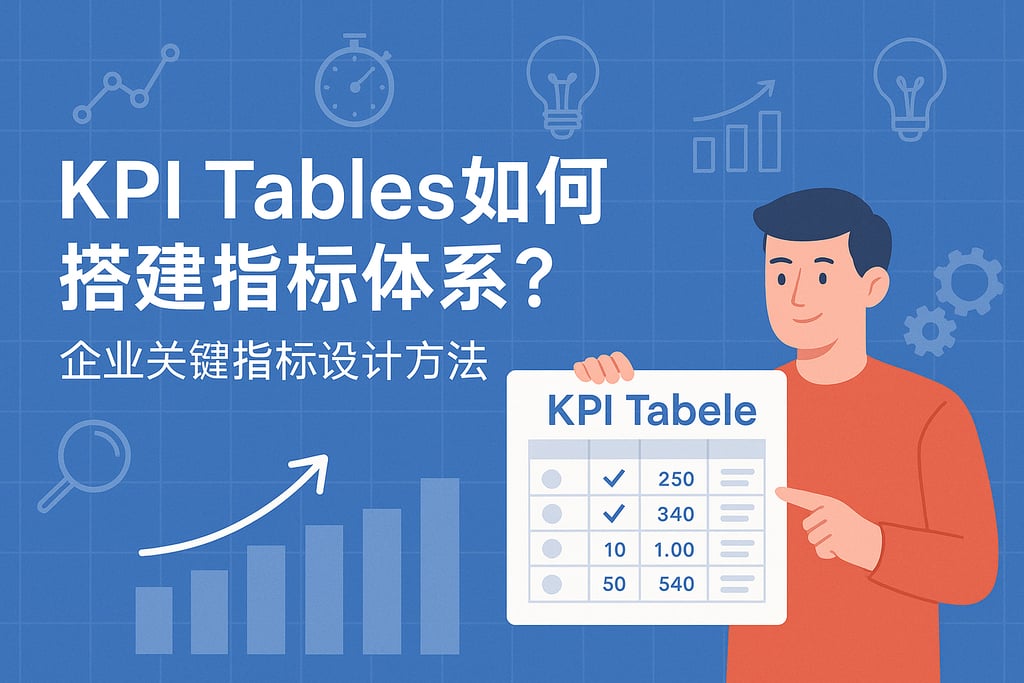 KPI Tables如何搭建指标体系？企业关键指标设计方法